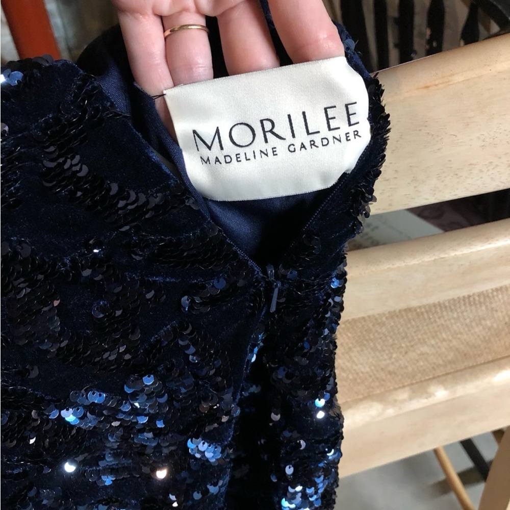 Mori Lee Blue Homecoming Dress